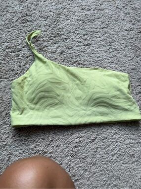 Old Navy Lime Green One-Shoulder Crop Top